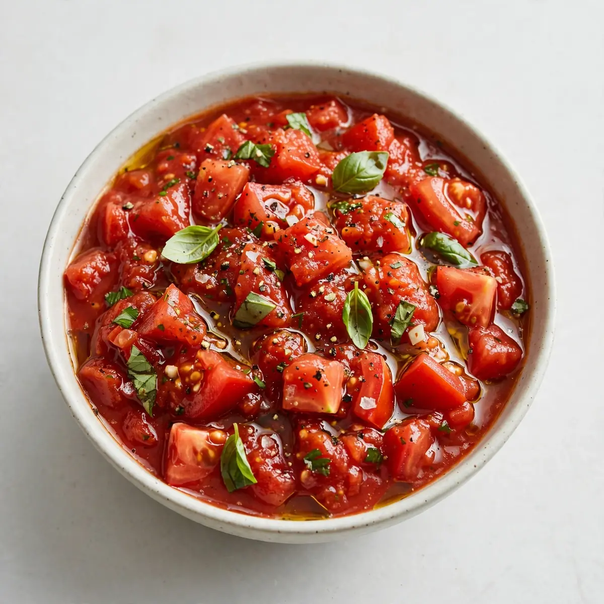 Frische Tomatensauce ohne Kochen