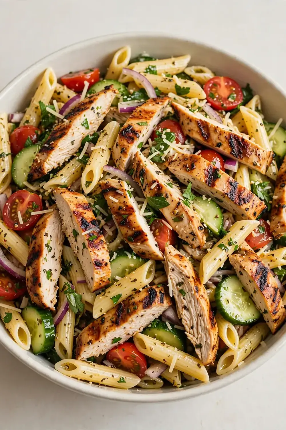grilled chicken pasta salad easy