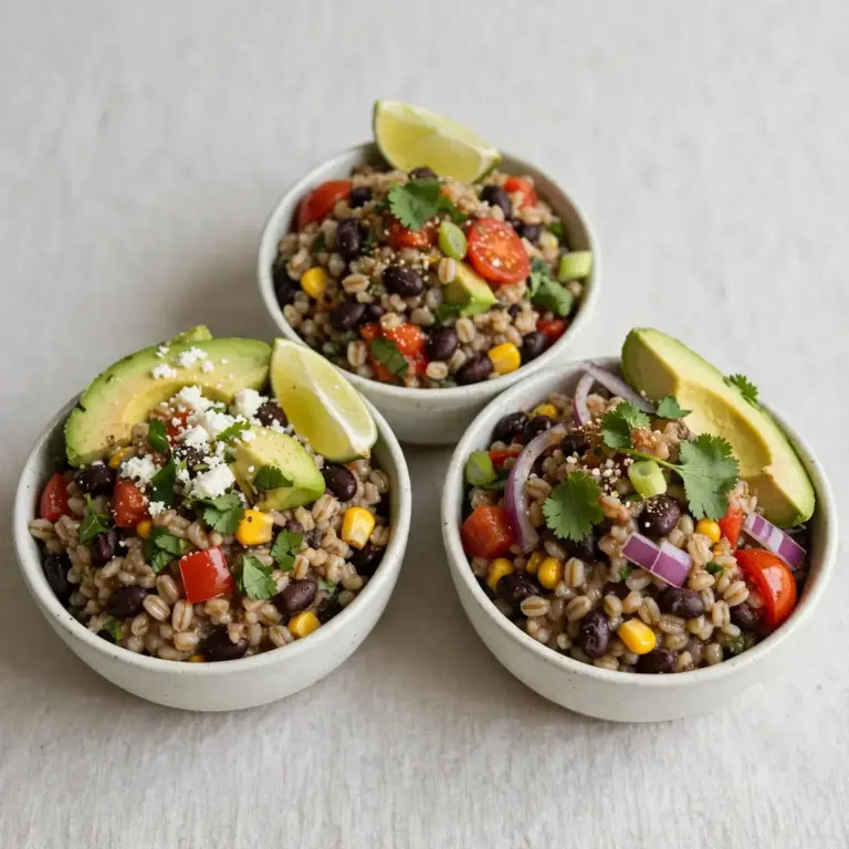 Gersten-Black-Bean-Fiesta-Bowl: Restaurant-Perfekt für Gäste