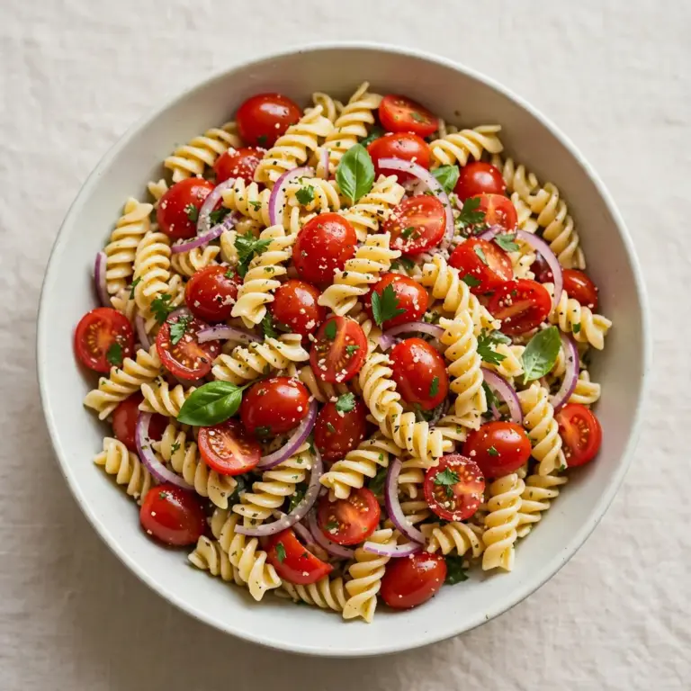 Kalte Nudelsalat mit Kirschtomaten