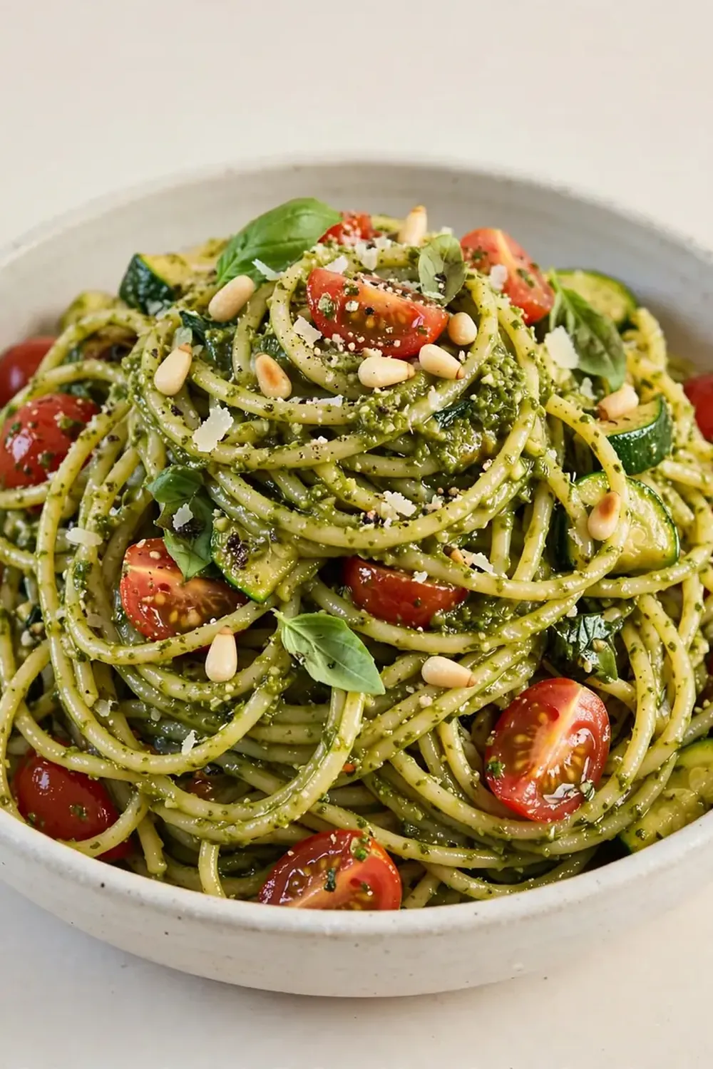 easy summer pasta with pesto