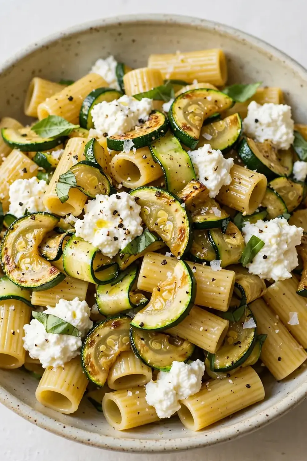 pasta with zucchini and ricotta