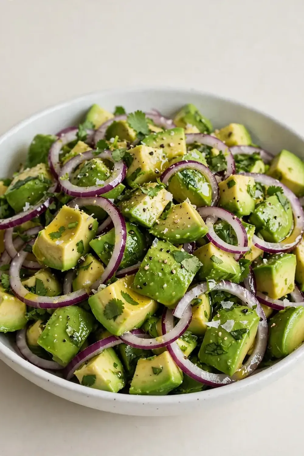 Avocado and Red Onion Salad
