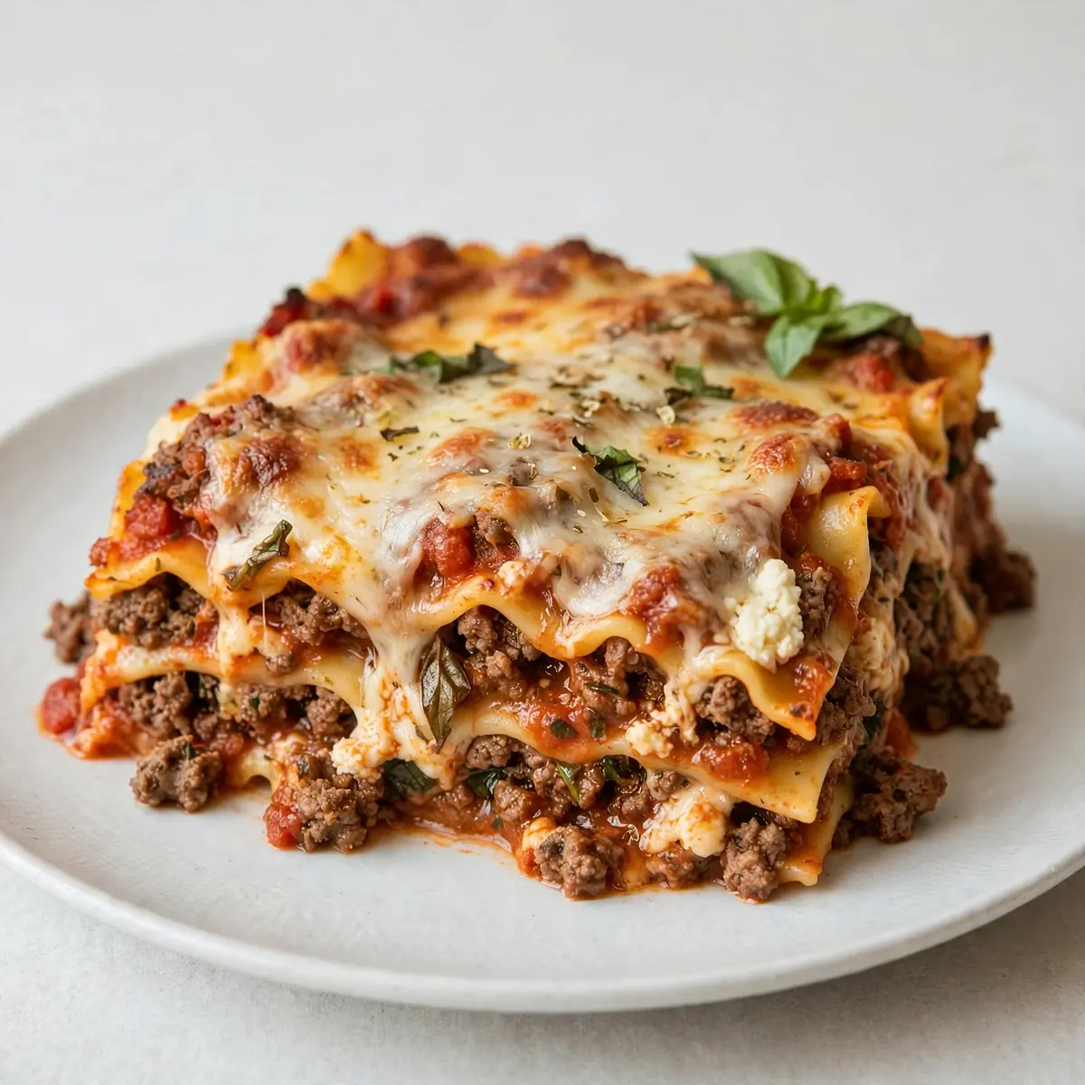 Restaurant-Reife Klassische Hackfleisch-Lasagne