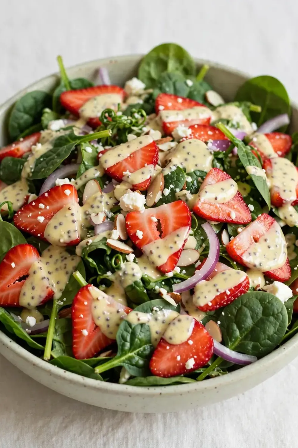 Strawberry Spinach Salad with Poppyseed Dressing