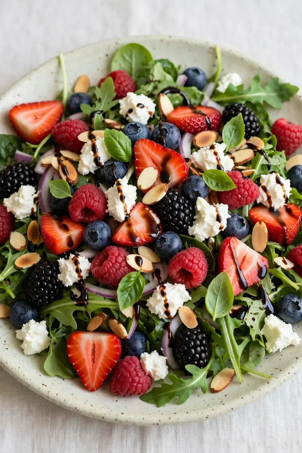 Summer Berry and Goat Cheese Salad