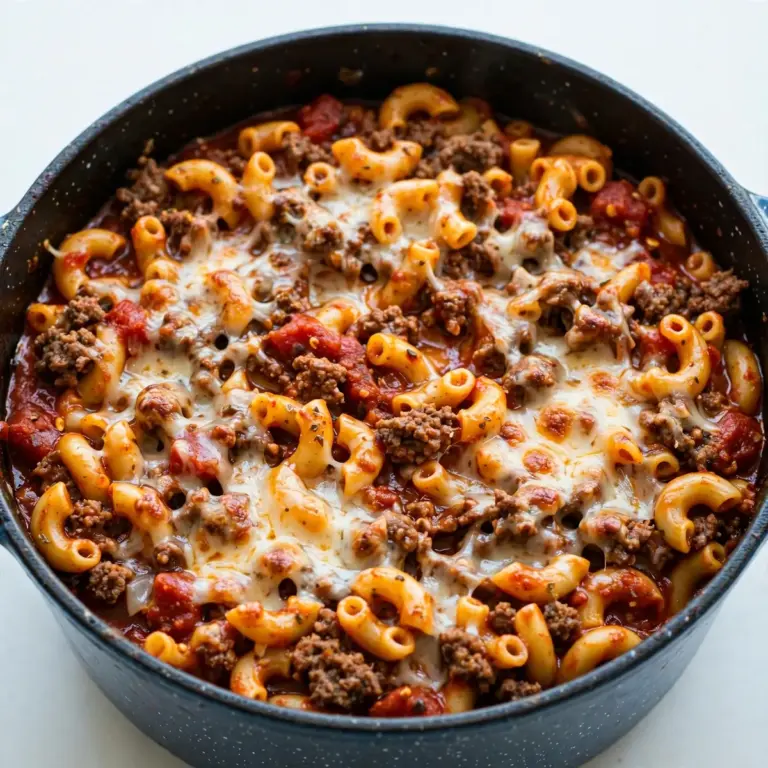 Restaurant-Style One-Pot Beef Chili Macaroni