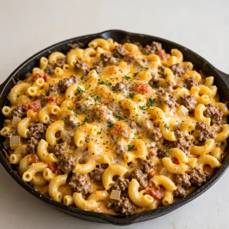 Restaurant-Würdige One-Pot Cheeseburger Pasta
