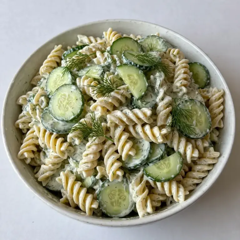 Restaurant-Würdiger Cremiges Dill-Gurken-Nudelsalat