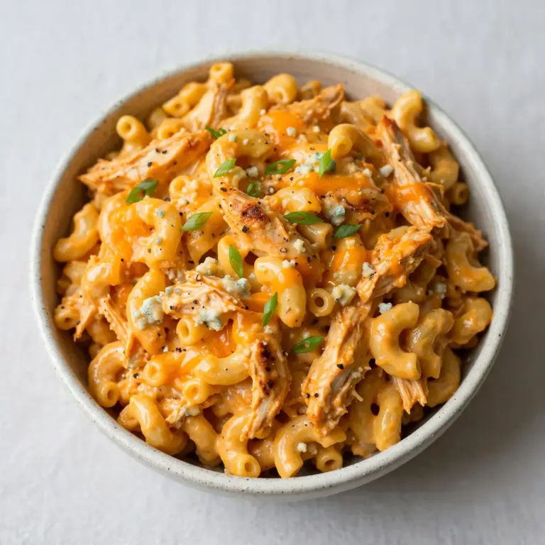 Restaurant-Würdiges Cremiges Buffalo Chicken Mac and Cheese