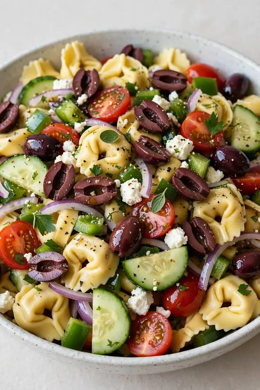 Greek Tortellini Pasta Salad