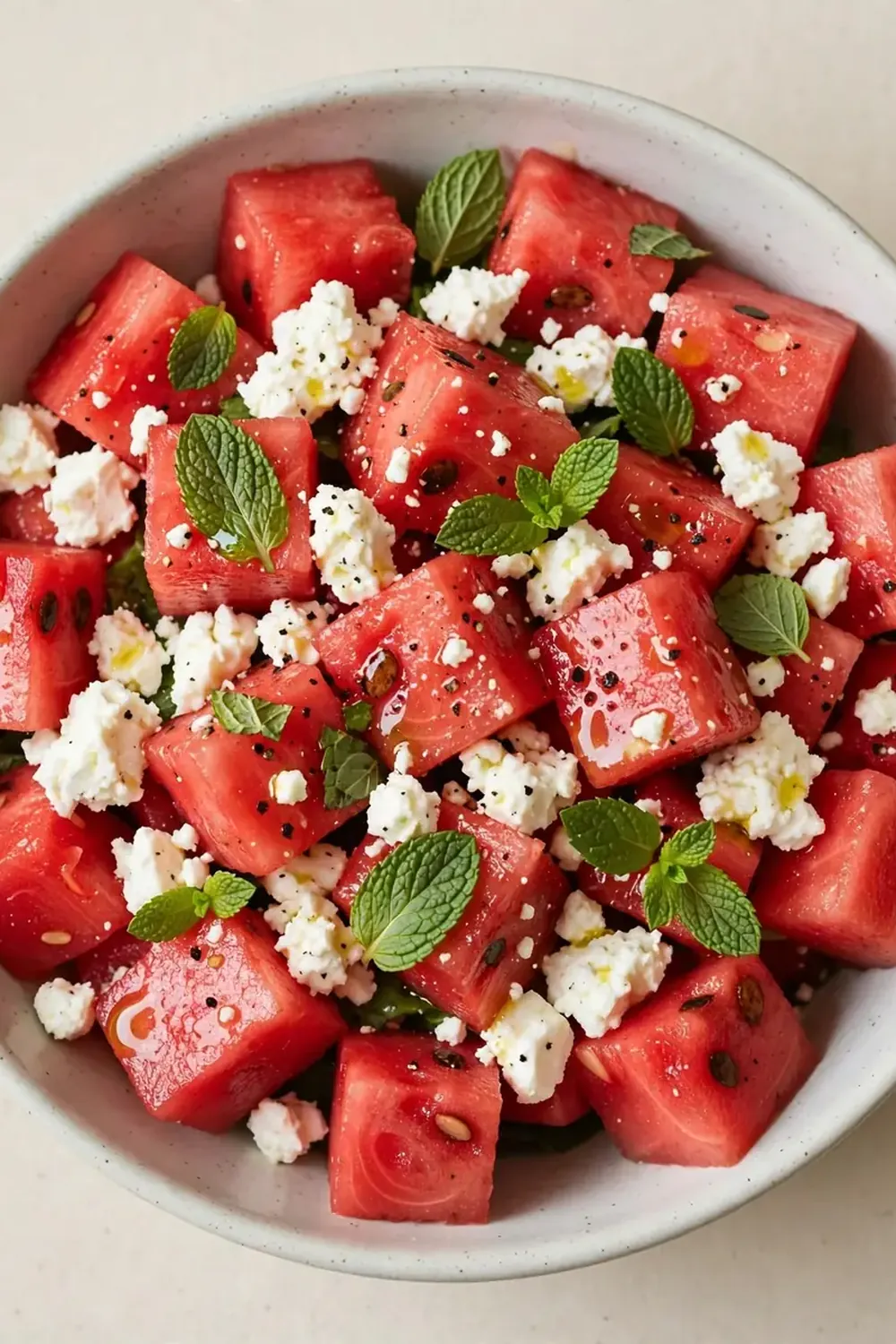 Watermelon, Feta, and Mint Salad