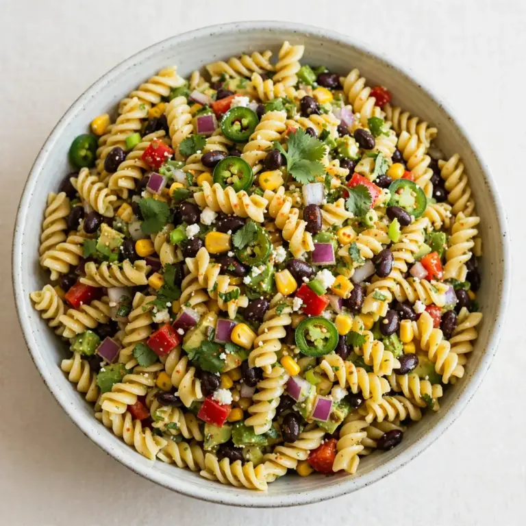 Restaurantwürdiger Südwestlicher Black-Bean-Corn-Pasta-Salat